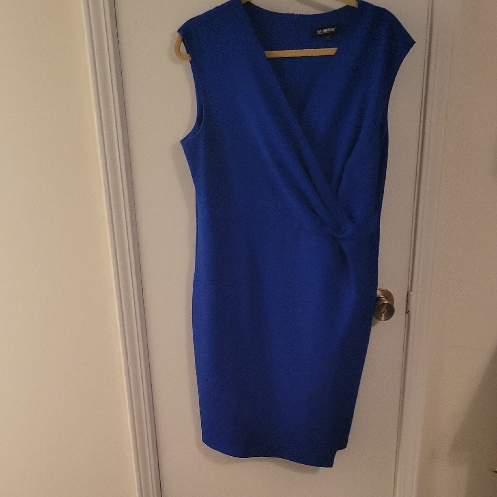 Glamour Royal Blue Mini Dress